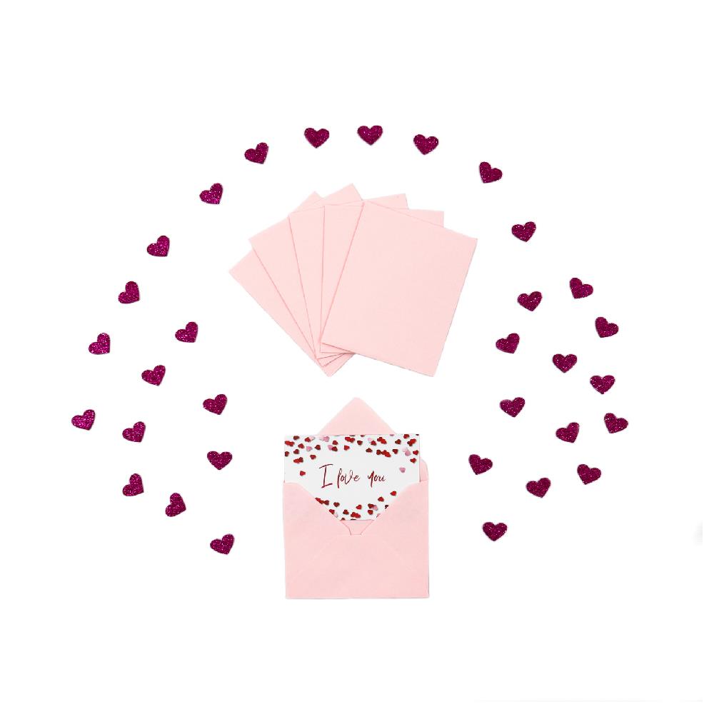 7x9 Pembe Renk Mini Zarf - 10lu Paket