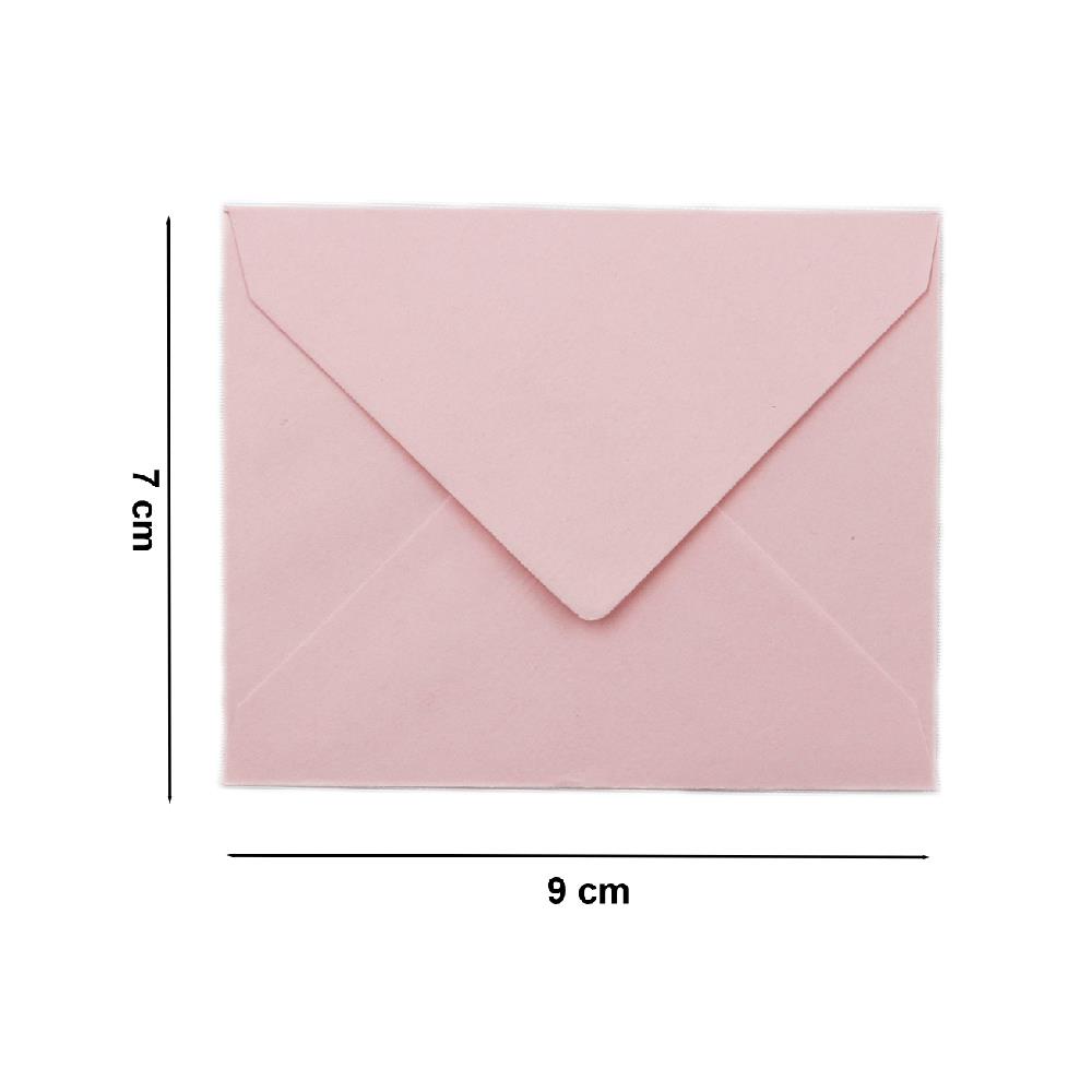 7x9 Pembe Renk Mini Zarf - 10lu Paket