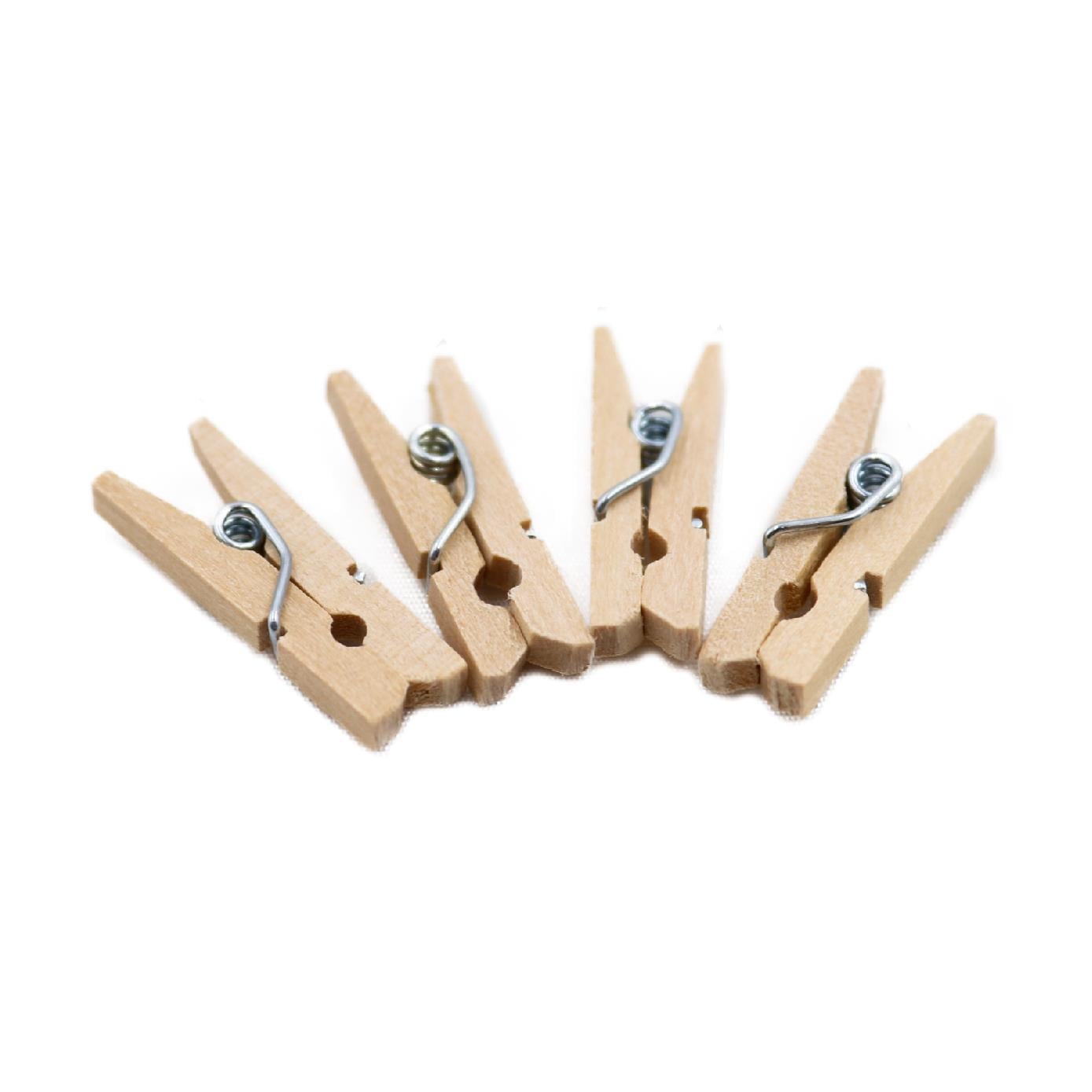 2,5 CM Doğal Ahşap Mini Mandal - 20li Paket