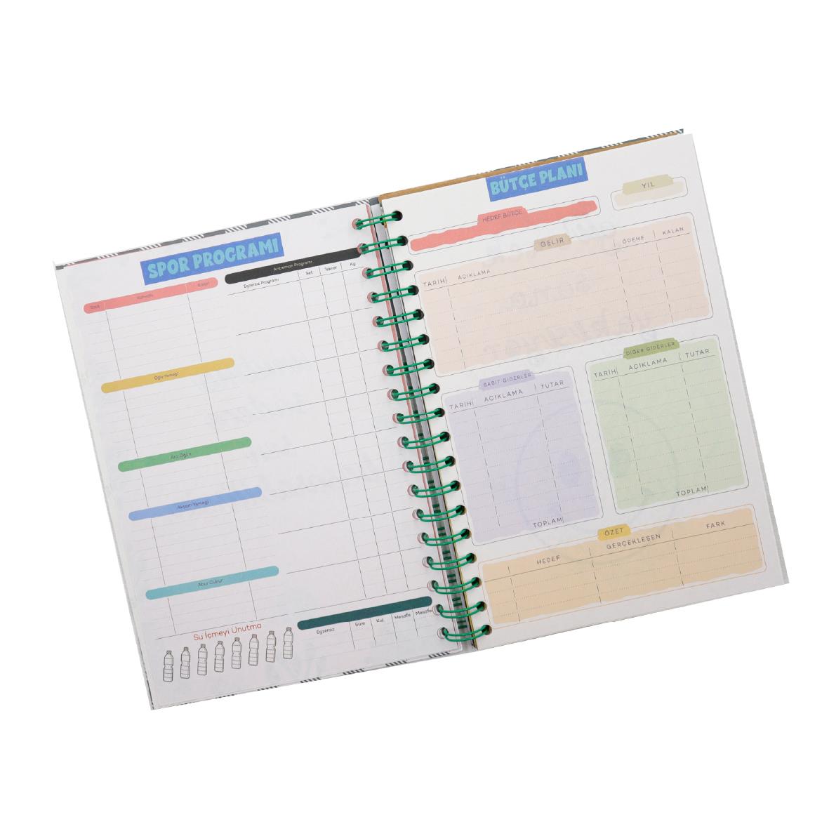 17x24 Konuşan Planner – Stickerlı Haftalık Planlayıcı (110 Sayfa) | M1