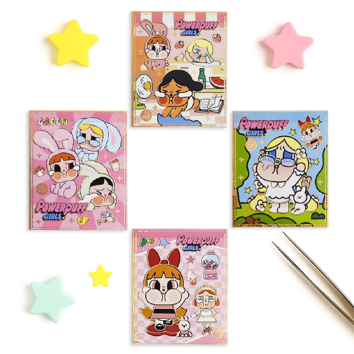 Powerpuff Girls Crybaby Kawaii Mini Sticker Defteri 2li Set – 150 Adet Sticker