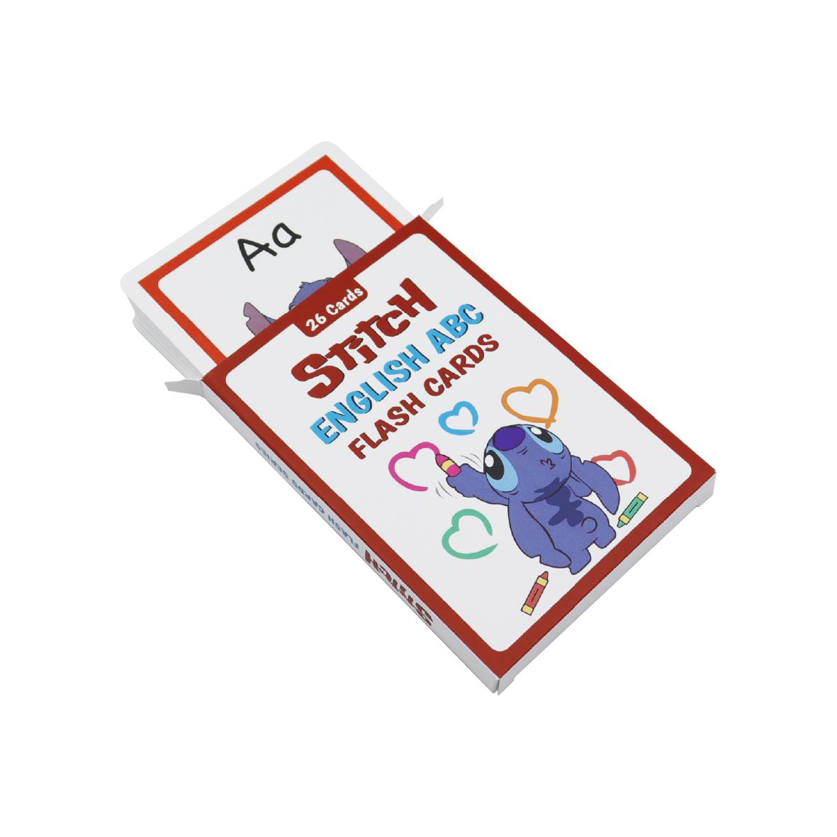 Stitch ABC İngilizce Flash Kart Seti – 26 Harf, Premium Tasarım Kart (Kutulu, Koleksiyonluk)