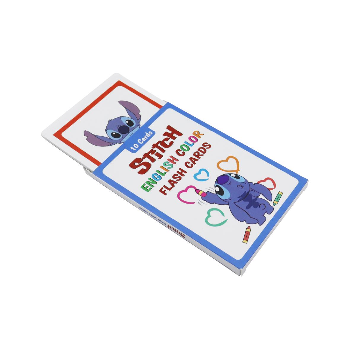 Stitch English Color Flash Cards – 10 Adet Premium Renk Kartı (Kutulu, Koleksiyonluk)