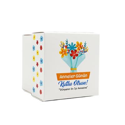 10x10x10 Anneler Gününe Özel Kapaklı Hediye Kutusu M1