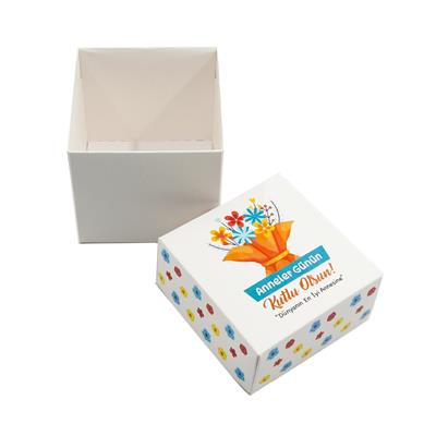 10x10x10 Anneler Gününe Özel Kapaklı Hediye Kutusu M2