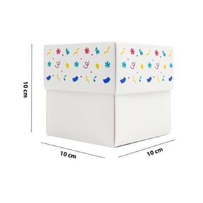 10x10x10 Doğum Gününe Özel Kapaklı Hediye Kutusu M2
