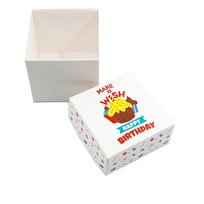 10x10x10 Doğum Gününe Özel Kapaklı Hediye Kutusu M5