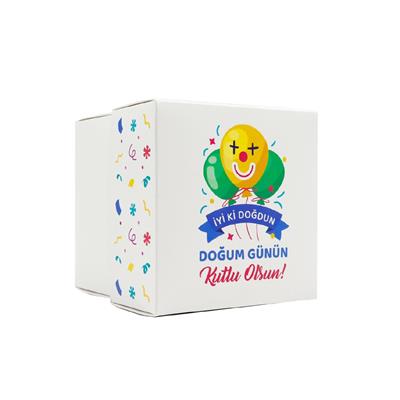 10x10x10 Doğum Gününe Özel Kapaklı Hediye Kutusu M3
