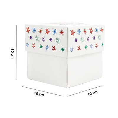 10x10x10 Özel Tasarım Kapaklı Hediye Kutusu M1