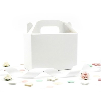 10x14 Beyaz El Geçme Hediye Kutusu (3lü Set)