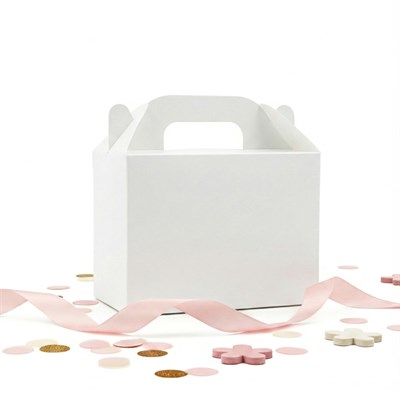 10x14 Beyaz El Geçme Hediye Kutusu (3lü Set)