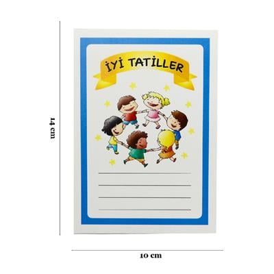10x14 CM İyi Tatiller Temalı Kart Model-2