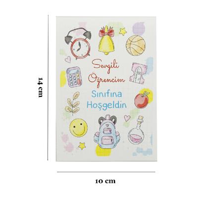 10x14 CM Sınıfına Hoşgeldin Temalı Kart Model-3