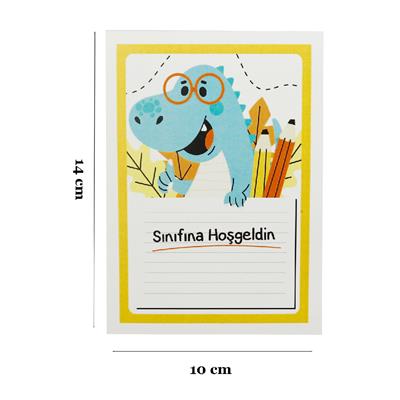 10x14 CM Sınıfına Hoşgeldin Temalı Kart Model-2