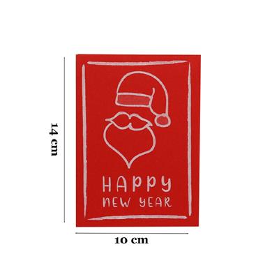 10x14 CM Yılbaşı Temalı Tebrik Kartı (5li Set)