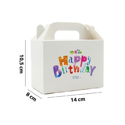 10x14 Doğum Günü Temalı El Geçme Hediye Kutusu M2 (3lü Set)