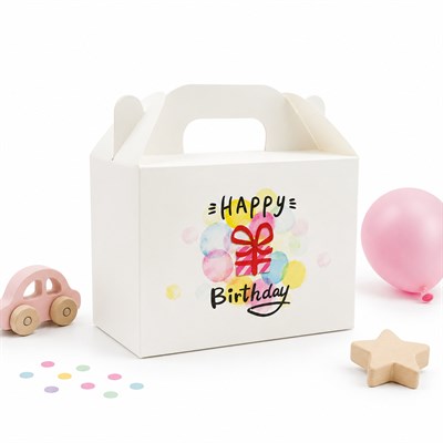 10x14 Doğum Günü Temalı El Geçme Hediye Kutusu M3 (3lü Set)