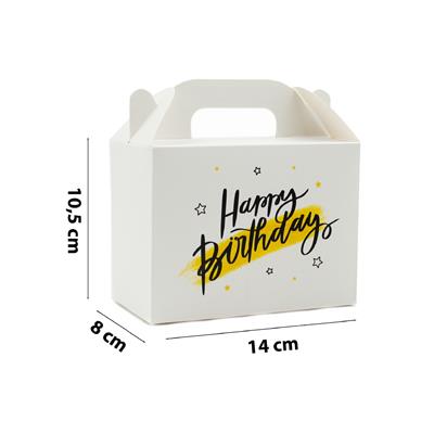 10x14 Doğum Günü Temalı El Geçme Hediye Kutusu M1 (3lü Set)