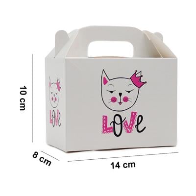 10x14 Kedi Temalı Hediye Kutusu (3lü Set)