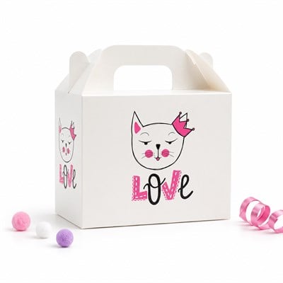 10x14 Kedi Temalı Hediye Kutusu (3lü Set)