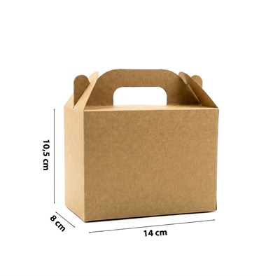 10x14 Kraft El Geçme Hediye Kutusu (3lü Set)