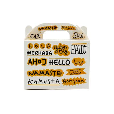 10x14 Merhaba Temalı El Geçme Hediye Kutusu (3lü Set)