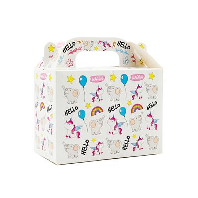 10x14 Sevimli Hayvan Temalı El Geçme Hediye Kutusu M2 (3lü Set)