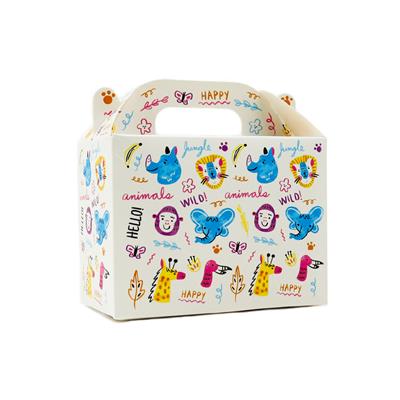 10x14 Sevimli Hayvan Temalı El Geçme Hediye Kutusu M1 (3lü Set)