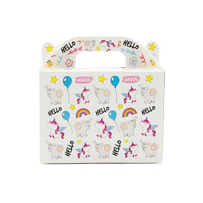 10x14 Sevimli Hayvan Temalı El Geçme Hediye Kutusu M2 (3lü Set)