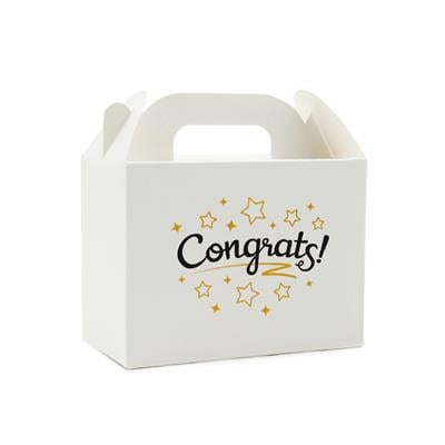 10x14 Tebrikler Temalı El Geçme Hediye Kutusu M1 (3lü Set)