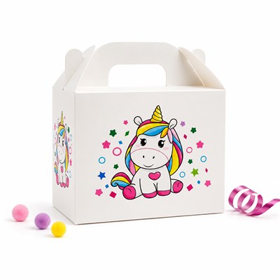 10x14 Unicorn Temalı Hediye Kutusu (3lü Set)