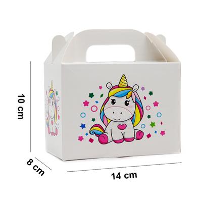 10x14 Unicorn Temalı Hediye Kutusu (3lü Set)