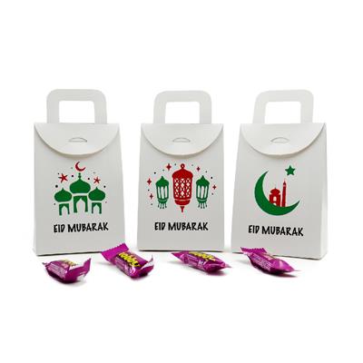 10x15 Eid Mubarak Baskılı Çanta Model Kutu (3lü Set)