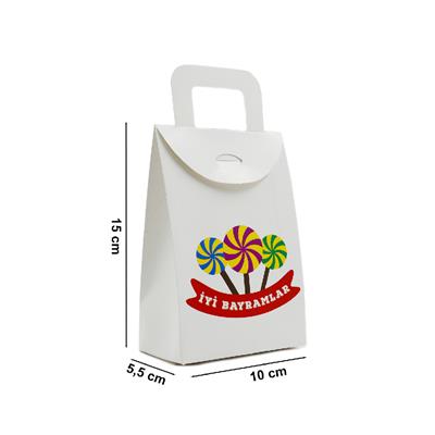 10x15 İyi Bayramlar Baskılı Çanta Model Kutu (3lü Set)