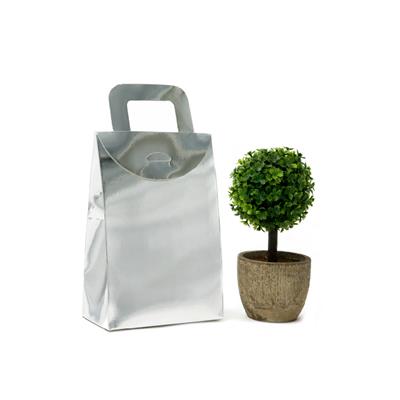 10x15 Gümüş Renk Çanta Model Hediyelik Kutu - 10lu Paket