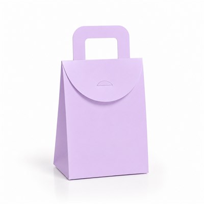 10x15 Karışık Renk Çanta Model Hediyelik Kutu - 15li Paket Lila-Somon-Pembe