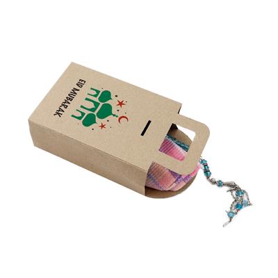 10x15 Kraft Eid Mubarak Baskılı Çanta Model Kutu (3lü Set)