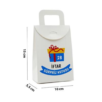 10x15 Numaralı Ramazan İftar Sürpriz Hediye Kutusu (30lu Set)