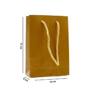 12x17 Gold Karton Çanta - 2li Paket