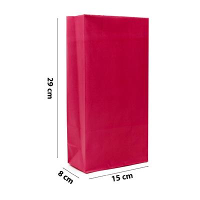 15x29 Fuşya Renk Hediyelik Kese Kağıdı - 10lu Paket