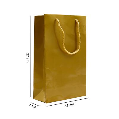 17x27 Gold Karton Çanta - 2li Paket
