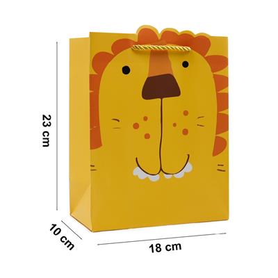 18x23 Sevimli Figürlü Hediye Çantası - M1