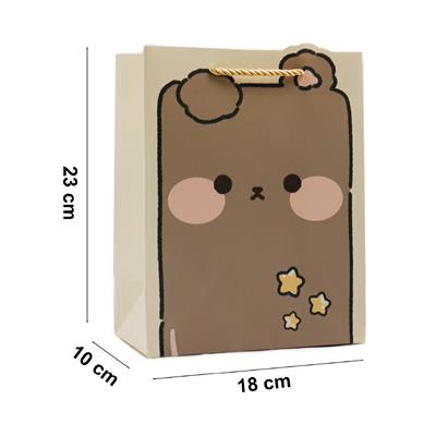 18x23 Sevimli Figürlü Hediye Çantası - M6