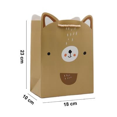 18x23 Sevimli Figürlü Hediye Çantası - M4