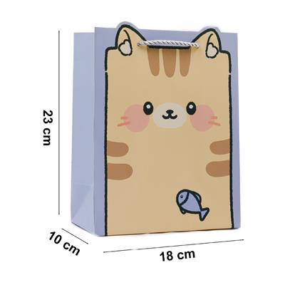 18x23 Sevimli Figürlü Hediye Çantası - M8