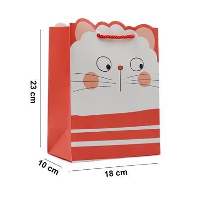 18x23 Sevimli Figürlü Hediye Çantası - M3