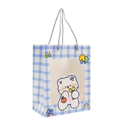 18x23 Sevimli Figürlü Asetatlı Hediye Çantası - M1