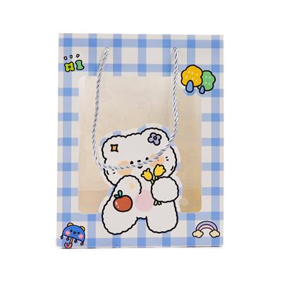 18x23 Sevimli Figürlü Asetatlı Hediye Çantası - M1