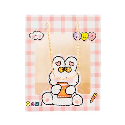 18x23 Sevimli Figürlü Asetatlı Hediye Çantası - M2