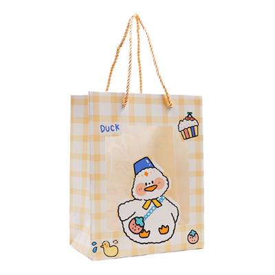 18x23 Sevimli Figürlü Asetatlı Hediye Çantası - M3